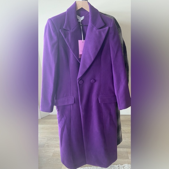 Gorgeous Purple Coat Sergio Hudson x Target Overcoat - Picture 7 of 14
